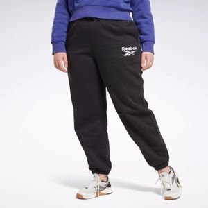 NWT Reebok Identity Logo Black Fleece Jogger Sweatpants - Size: 3X